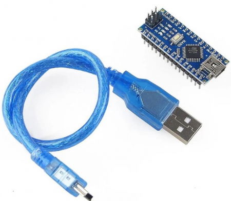 Catalog Produse - Placa de dezvoltare NANO V3.0 ATMEGA328P cu cablu tip A-B miniUSB