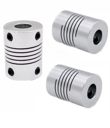 Cuplaj flexibil / elastic 5*8mm argintiu [2]