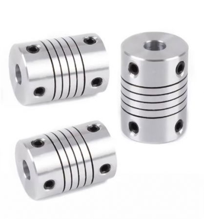 Cuplaj flexibil / elastic 5*5mm argintiu [2]