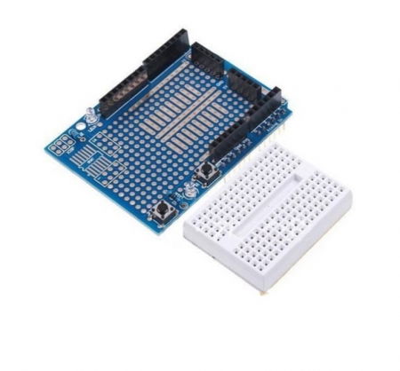 Shield prototipare pt. UNO R3 cu mini breadboard [1]