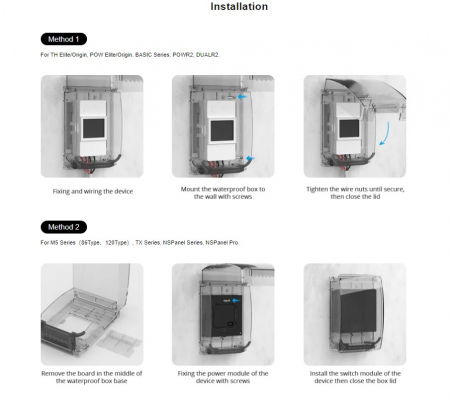 SONOFF carcasa rezistenta la apa (Waterproof Box R2) [3]