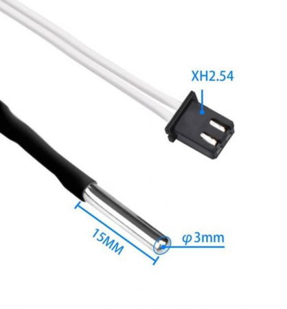 Termistor HT-NTC100K, conectori XH2.54 2 pini, cablu 1m [3]