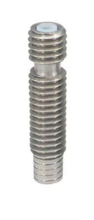 Componente si accesorii imprimante 3D - Tub filetat M6x26 (bloc transfer termic pt. cap printare V6) cu teflon la interior 24 mm