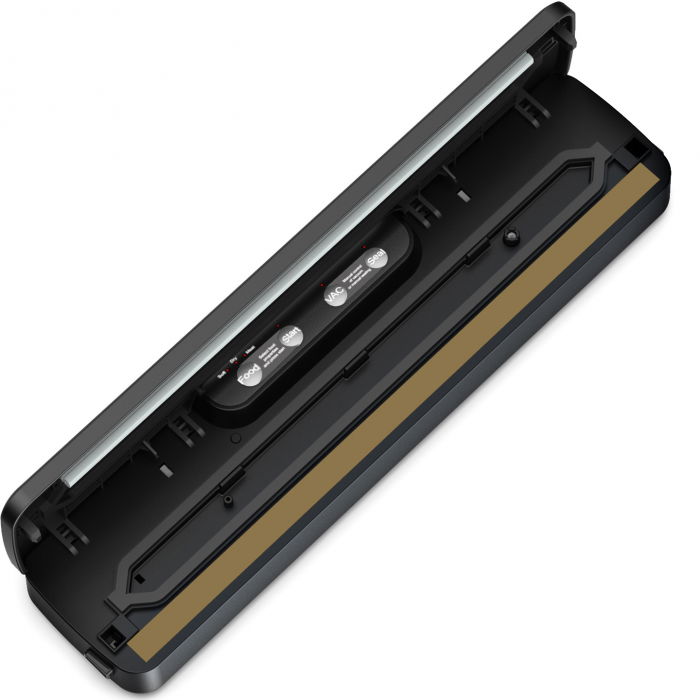 Aparat de vidat alimente ZAFIT™ VID-125 Professional, 125 W, 32 cm bara de lipire, 5 pungi de vidare incluse, Metalic argintiu [5]