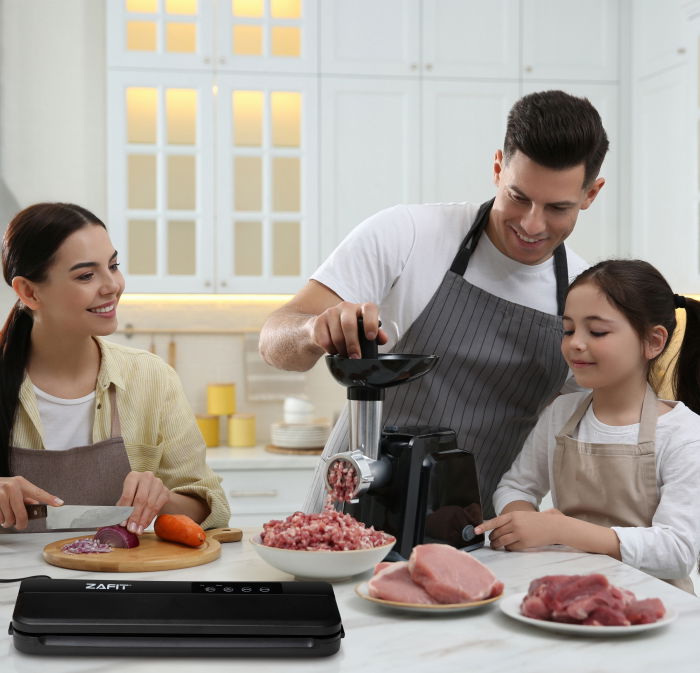 Aparat de vidat alimente ZAFIT™ VID-110 Professional, 110 W, 28 cm bara de lipire, 10 pungi de vidare incluse, Negru [7]