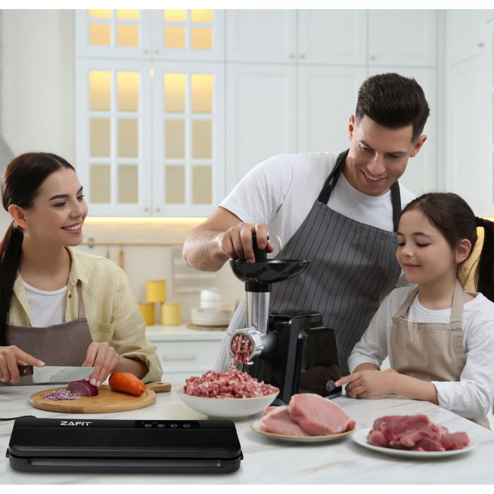 Aparat de vidat alimente ZAFIT™ VID-360 Professional, 30 cm bara de lipire, cu 10 pungi incluse, Negru [7]