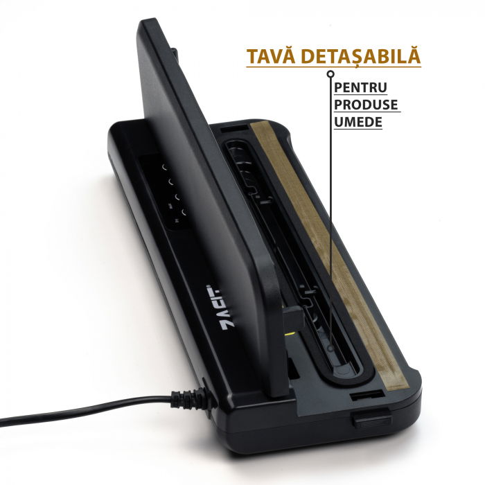 Aparat de vidat alimente ZAFIT™ VID-360 Professional, 30 cm bara de lipire, cu 10 pungi incluse, Negru [3]