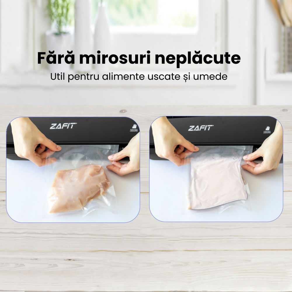 Aparat de vidat alimente ZAFIT™ VID-360W, 30 cm bara de lipire, 10 pungi incluse, Negru [5]