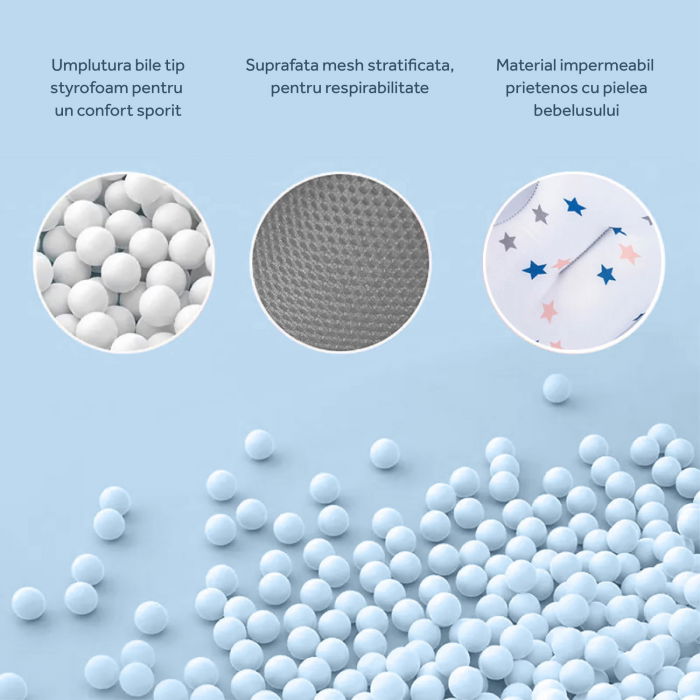 Cadita bebe cu suport FiGGA®, 0-48 luni, pliabila, termometru, picioare antiderapante, cana pentru clatire tip jucarie, suport cap de dus, suport pentru sapun, Gri [9]