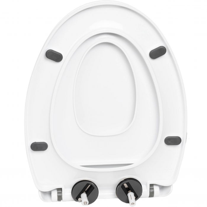 Capac WC ZAFIT® cu reductor si inchidere lenta Soft Close, 2 in 1 Adulti si Copii, Universal, compatibil cu toate vasele de toaleta [4]