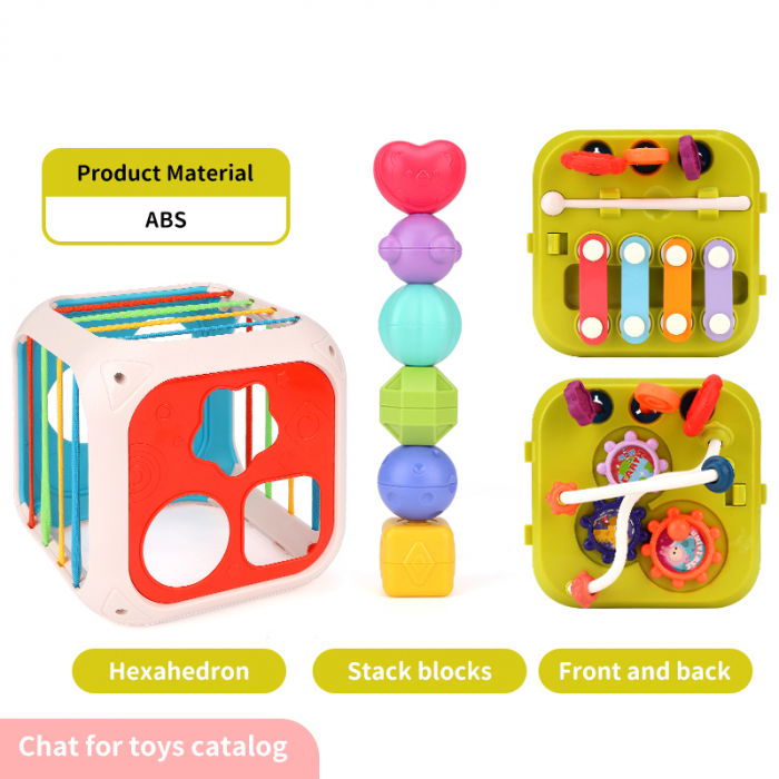 Jucarie interactiva FiGGA®, educativa si senzoriala Montessori, pentru bebelusi, copii 1/2/3 ani, fete si baieti [4]