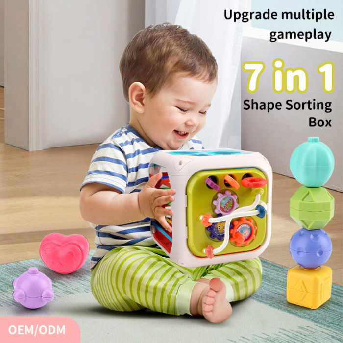 Jucarie interactiva FiGGA®, educativa si senzoriala Montessori, pentru bebelusi, copii 1/2/3 ani, fete si baieti [2]