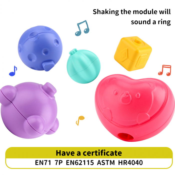 Jucarie interactiva FiGGA®, educativa si senzoriala Montessori, pentru bebelusi, copii 1/2/3 ani, fete si baieti [5]