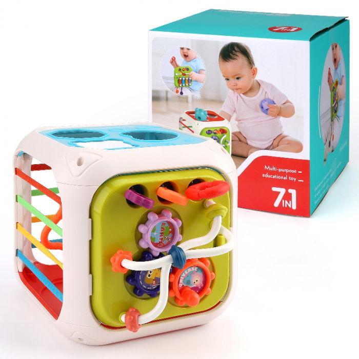 Jucarie interactiva FiGGA®, educativa si senzoriala Montessori, pentru bebelusi, copii 1/2/3 ani, fete si baieti [7]