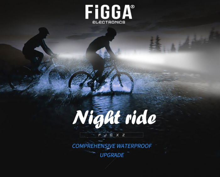 Lanterna bicicleta FiGGA® cu incarcare solara si cablu tip C, sirena, indicator baterie, lumini de atentionare, acumulator reincarcabil 2000 mAh, structura aliaj aluminiu, Negru [12]