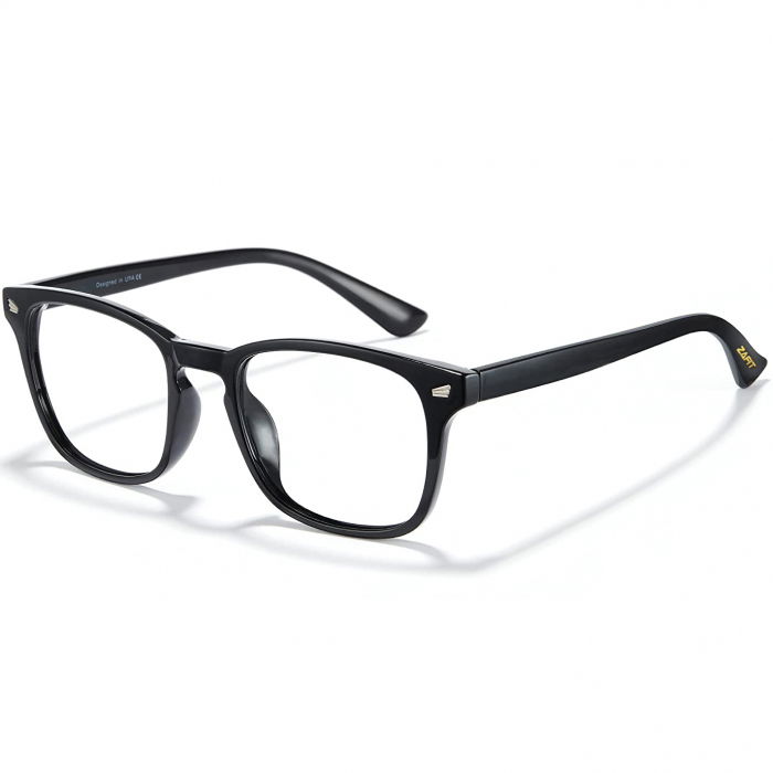 Ochelari protectie calculator ZAFIT™, ecran telefon, tableta, laptop, televizor, gaming, Anti-lumina albastra, Anti-reflexie Unisex, culoare Negru [2]