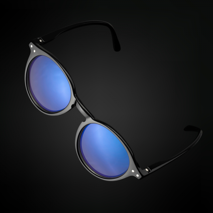 Ochelari protectie calculator ZAFIT™, ecran telefon, tableta, laptop, televizor, gaming, Anti-lumina albastra, Anti-reflexie, Unisex, model rotund, culoare Negru [3]