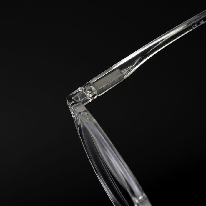 Ochelari protectie calculator ZAFIT™, ecran telefon, tableta, laptop, televizor, gaming, Anti-lumina albastra, Anti-reflexie, Unisex, model rotund, culoare Transparent [6]