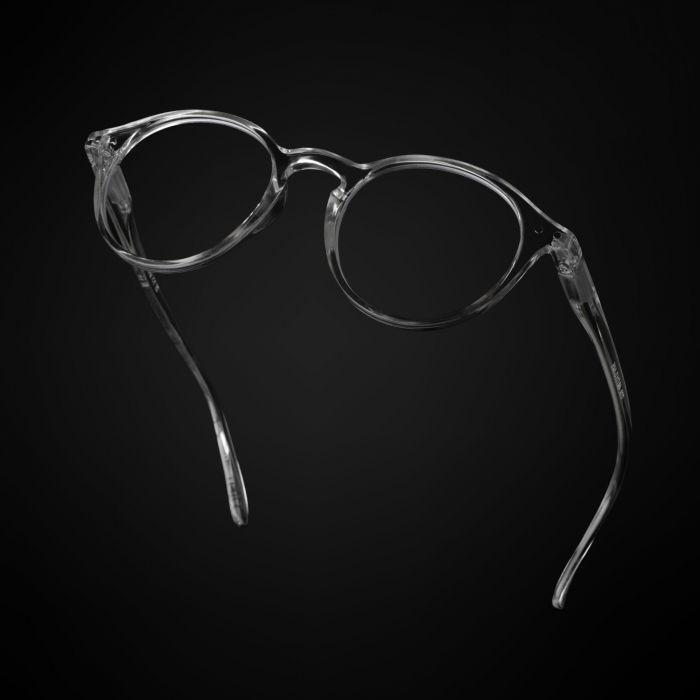 Ochelari protectie calculator ZAFIT™, ecran telefon, tableta, laptop, televizor, gaming, Anti-lumina albastra, Anti-reflexie, Unisex, model rotund, culoare Transparent [4]