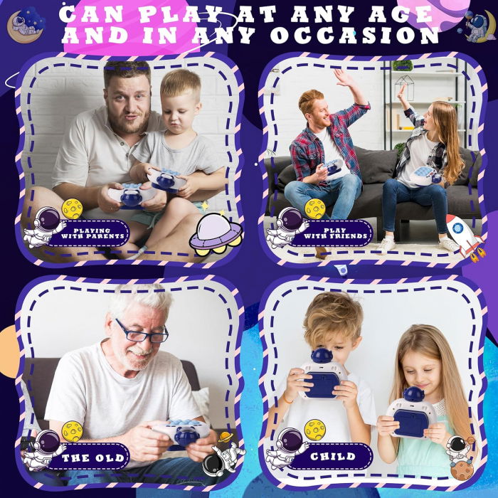 Pop it electric FiGGA®, Joc interactiv copii, 10 moduri de joc, 999 leveluri, Astronaut [8]