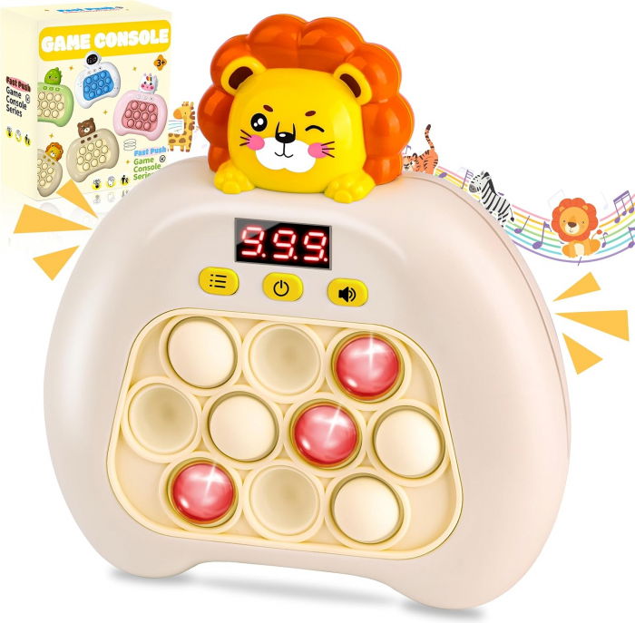 Pop it electric FiGGA®, Joc interactiv copii, 10 moduri de joc, 999 leveluri, Leu [9]