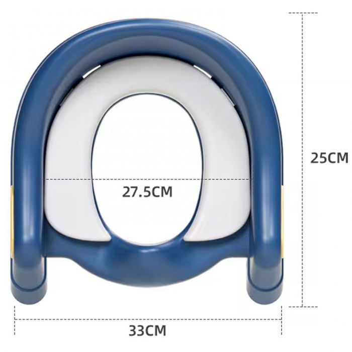 Reductor WC copii cu scara ZAFIT®, Pliabil, Portabil, colac suprafata de siguranta antialunecare, antiderapant, Albastru [10]