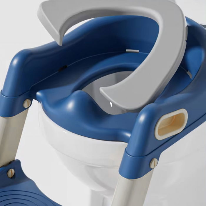 Reductor WC copii cu scara ZAFIT®, Pliabil, Portabil, colac suprafata de siguranta antialunecare, antiderapant, Albastru [7]