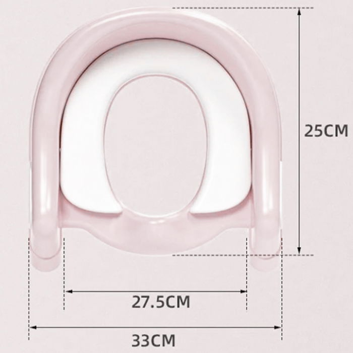 Reductor WC copii cu scara ZAFIT®, Pliabil, Portabil, colac suprafata de siguranta antialunecare, antiderapant, Roz [8]
