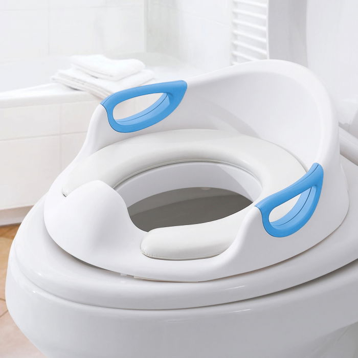 Reductor WC ZAFIT®, Portabil, capac toaleta copii, antiderapant, Alb/Albastru [1]