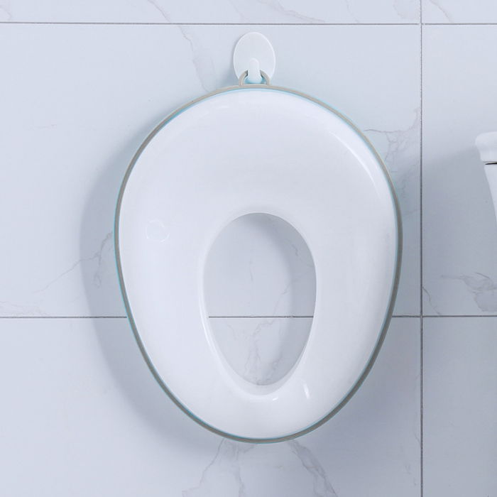 Reductor WC ZAFIT® - Portabil, capac toaleta copii, colac suprafata de siguranta antialunecare, antiderapant, Alb/Gri [2]