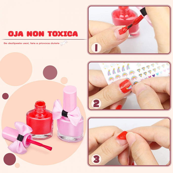 Trusa machiaj copii FiGGA®, non toxic, solubil in apa, 20 de elemente [5]