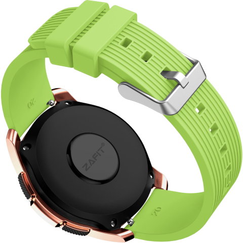 Curele universale compatibile cu Samsung, Huawei si alte modele - Curea Silicon ZAFIT™ 20mm pentru Samsung Galaxy Watch 7/6/5/4/Active 2, Huawei Watch GT 2/3/4, Garmin Vivoactive, Amazfit GTS si orice ceas 20mm, Verde.