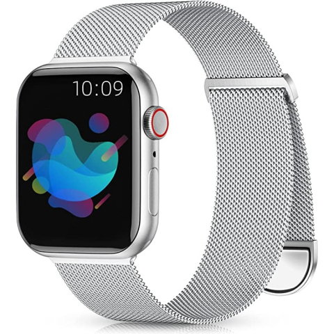 Curele Apple Watch 42mm/44mm/45mm/49mm - Curea Milanese Loop ZAFIT™ Apple Watch Ultra 2/Ultra/Series 10/9/8/7, display 45mm, Portocaliu.