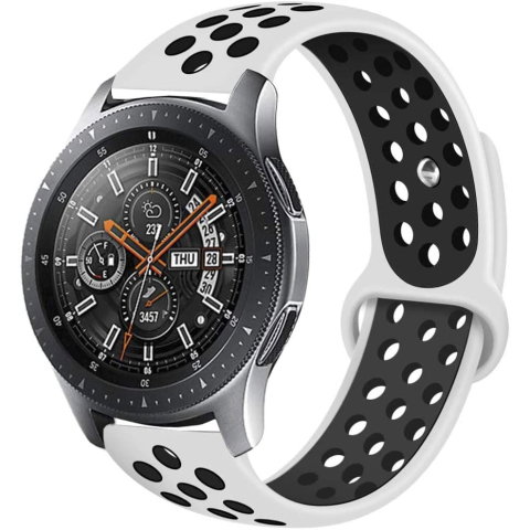 Curele universale compatibile cu Samsung, Huawei si alte modele - Curea ZAFIT™ 22mm pentru Samsung Galaxy Watch Ultra/7/6 Classic/5 Pro, Huawei Watch GT/GT3/GT4 Pro, Garmin Fenix, Amazfit GTR si orice ceas 22mm, Alb + Negru.