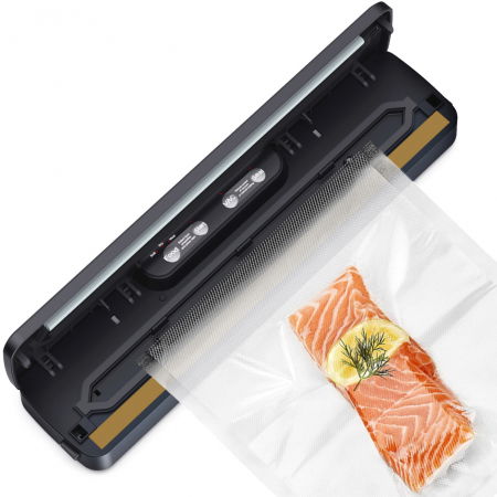 Aparat de vidat alimente ZAFIT™ VID-125 Professional, 125 W, 32 cm bara de lipire, 5 pungi de vidare incluse, Metalic argintiu [6]