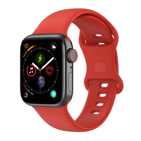 Curele Apple Watch 38mm/40mm/41mm - Curea silicon perforat Sport pentru Apple Watch Series 10/9/8/7/SE2/6/5/4/3/2/1, Display 40mm, Gri + Negru