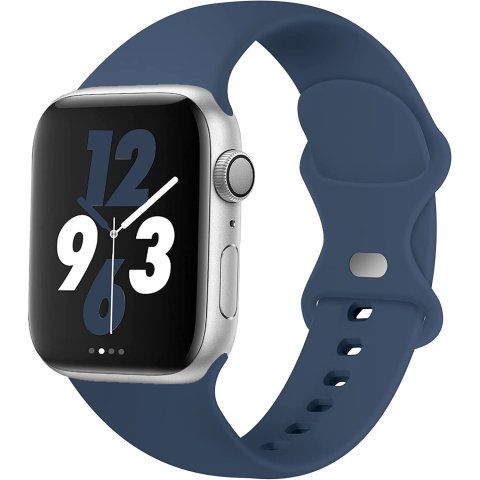 Curele Apple Watch 38mm/40mm/41mm - Curea silicon pentru Apple Watch Series 10/9/8/7/SE2/6/5/4/3/2/1, Display 40mm, Albastru