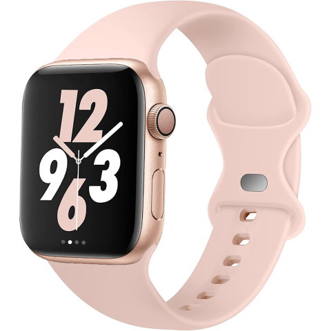 Curele Apple Watch 38mm/40mm/41mm - Curea silicon pentru Apple Watch Series 10/9/8/7/SE2/6/5/4/3/2/1, Display 40mm, Roz
