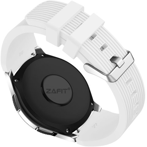 Curele universale compatibile cu Samsung, Huawei si alte modele - Curea Silicon ZAFIT™ 22mm pentru Samsung Galaxy Watch Ultra/7/6 Classic/5 Pro, Huawei Watch GT/GT3/GT4 Pro, Garmin Fenix, Amazfit GTR si orice ceas 22mm, Alb.