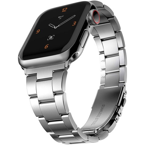 Curele Apple Watch 38mm/40mm/41mm - Curea Metalica Premium ZAFIT™ Apple Watch Series 10/9/8/7/SE2 si mai vechi, display 40mm, Argintiu.