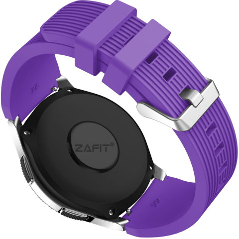 Curele universale compatibile cu Samsung, Huawei si alte modele - Curea Silicon ZAFIT™ 22mm pentru Samsung Galaxy Watch Ultra/7/6 Classic/5 Pro, Huawei Watch GT/GT3/GT4 Pro, Garmin Fenix, Amazfit GTR si orice ceas 22mm, Violet