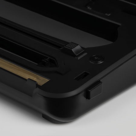 Aparat de vidat alimente ZAFIT™ VID-110 PRO+, 30 cm bara de lipire, cu rola 300 cm x 28 cm, Furtun vidare sticle si caserole, Negru/Inox [5]