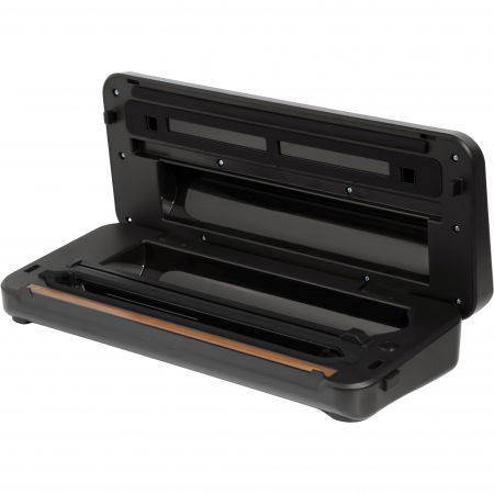 Aparat de vidat alimente ZAFIT™ VID-110 PRO+, 30 cm bara de lipire, cu rola 300 cm x 28 cm, Furtun vidare sticle si caserole, Negru/Inox [6]