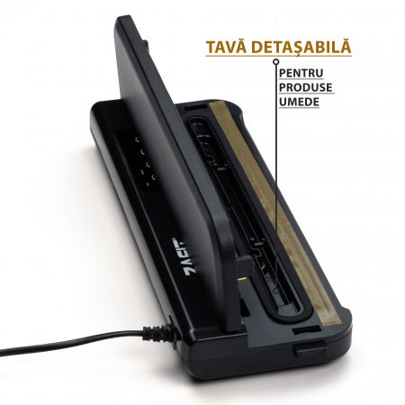 Aparat de vidat alimente ZAFIT™ VID-110 Professional, 110 W, 28 cm bara de lipire, 10 pungi de vidare incluse, Negru [3]