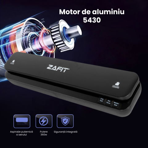 Aparat de vidat alimente ZAFIT™ VID-360W, 30 cm bara de lipire, 10 pungi incluse, Negru [6]