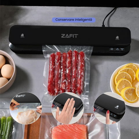 Aparat de vidat alimente ZAFIT™ VID-360W, 30 cm bara de lipire, 10 pungi incluse, Negru [3]