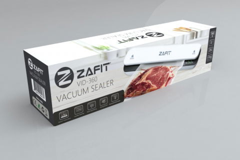 Aparat de vidat alimente ZAFIT™ VID-360W, 30 cm bara de lipire, 10 pungi incluse, Negru/Alb [9]