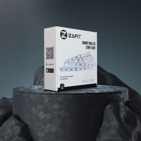 Banda LED RGB ZAFIT™ 5 metri, Exterior/Interior IP65, Adeziva, Wi-Fi, aplicatie telefon, telecomanda, mod muzica, timer, microfon, intensitate lumina reglabila [10]