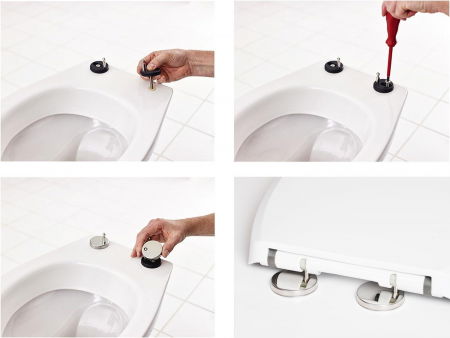 Capac WC ZAFIT® cu reductor si inchidere lenta Soft Close, 2 in 1 Adulti si Copii, Universal, compatibil cu toate vasele de toaleta [5]