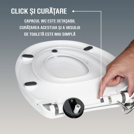 Capac WC ZAFIT® cu reductor si inchidere lenta Soft Close, 2 in 1 Adulti si Copii, Universal, compatibil cu toate vasele de toaleta [7]